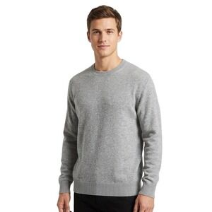 Everlane Sweater Mens XL Gray Organic Cotton Crewneck Knit Pullover Quiet Luxury